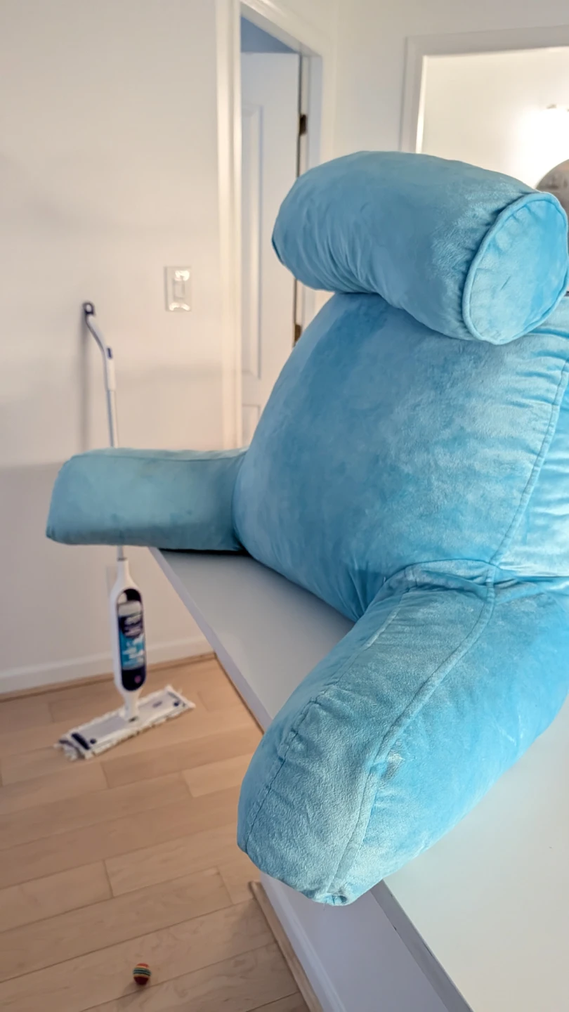 Reading Pillow with Arms - Blue