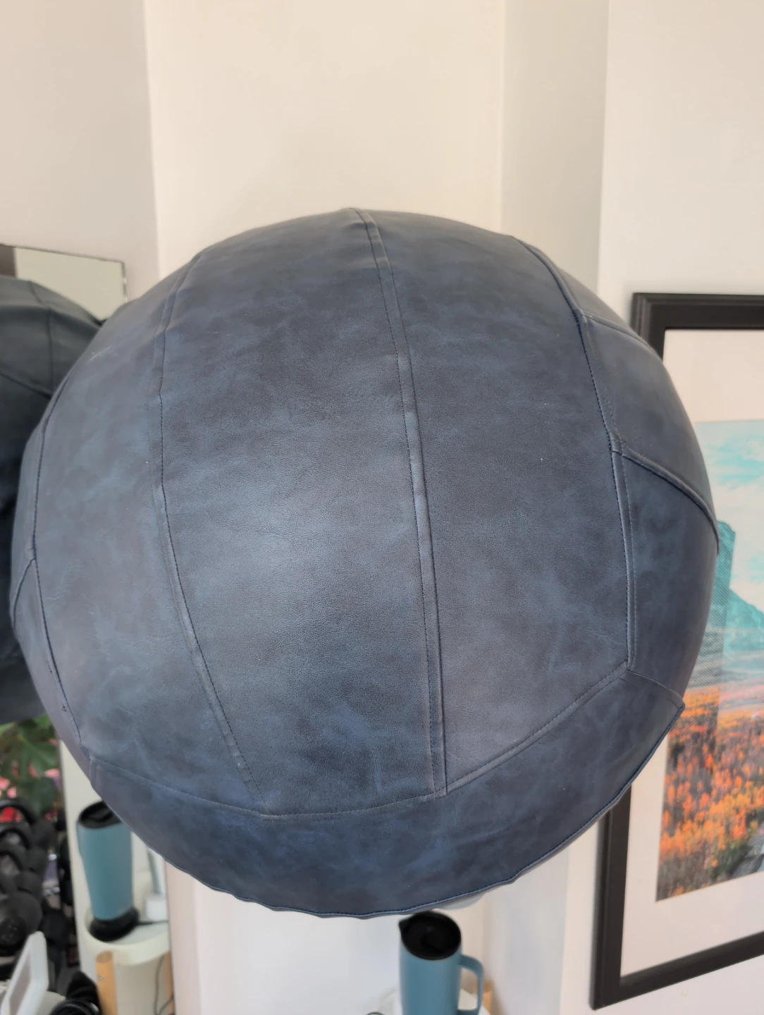 Norka Living Ergonomic Faux-Leather Ball