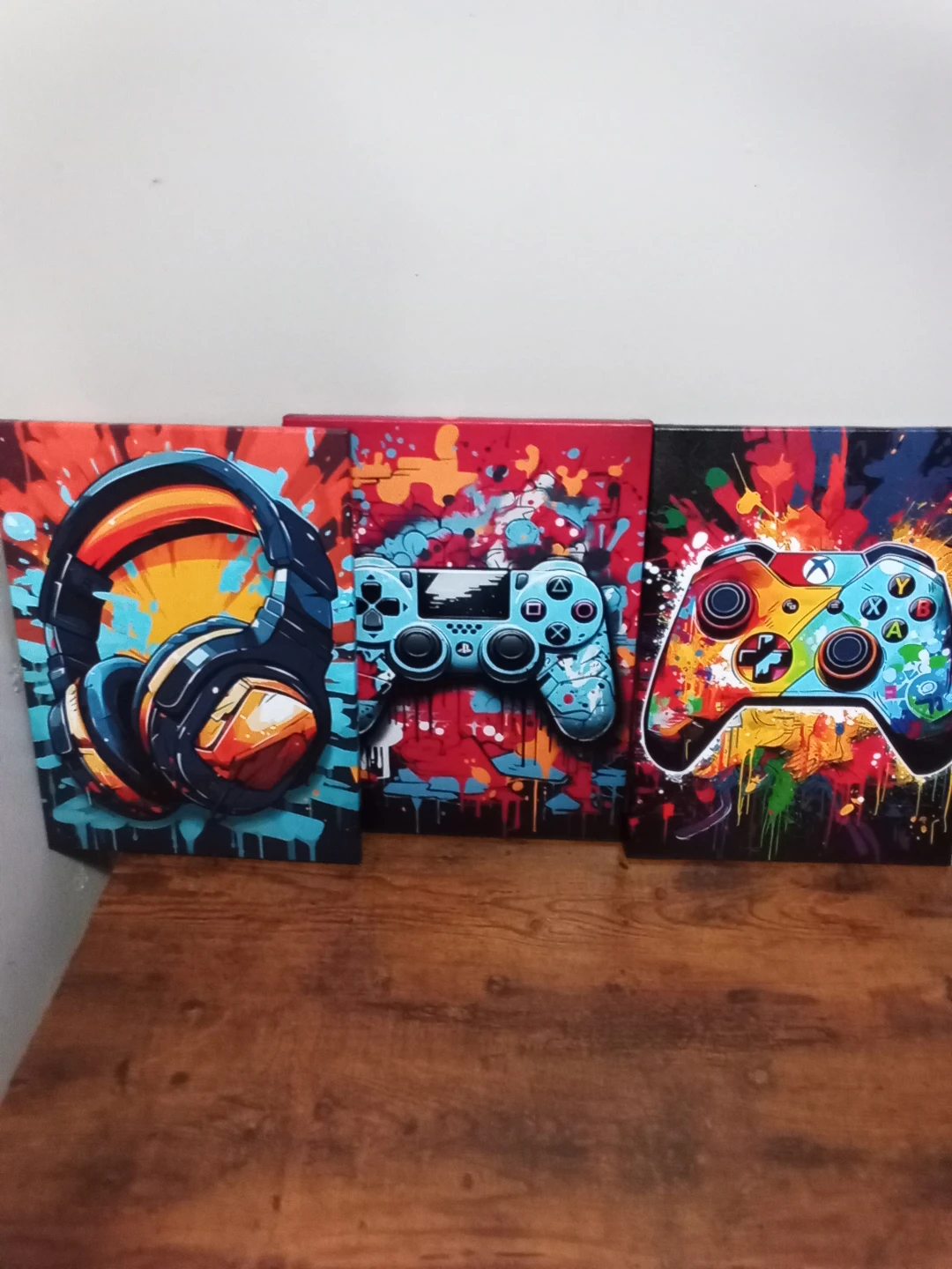 Set of 3 Gaming Wall Art Canvas Prints