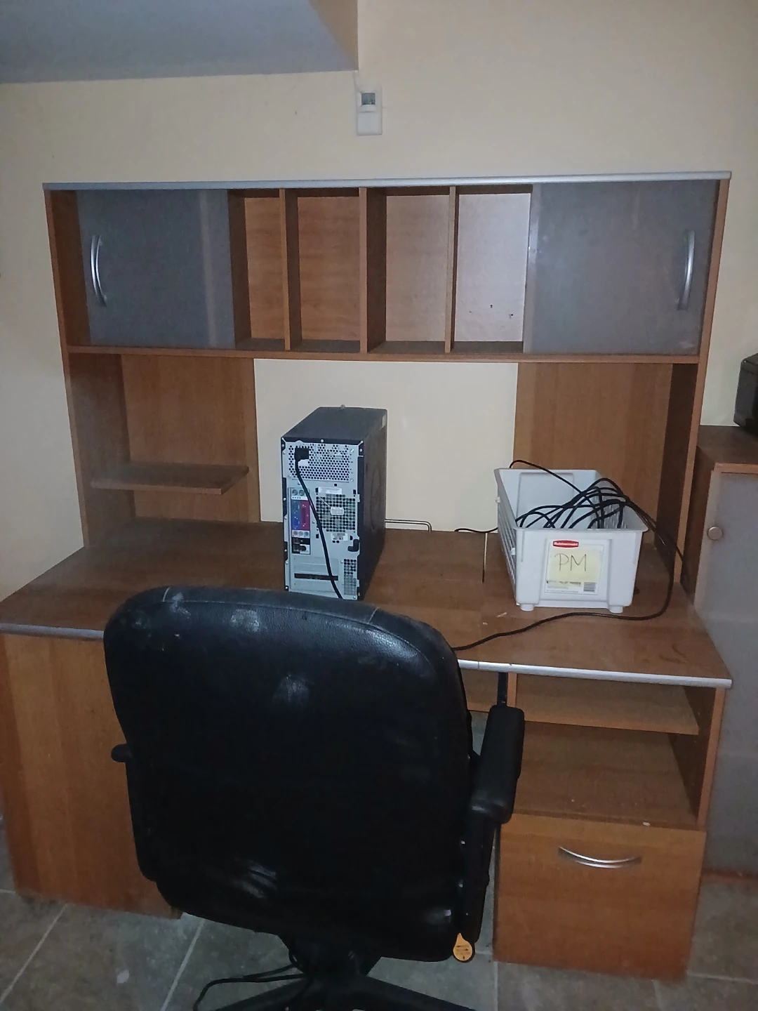 Four piece desk set