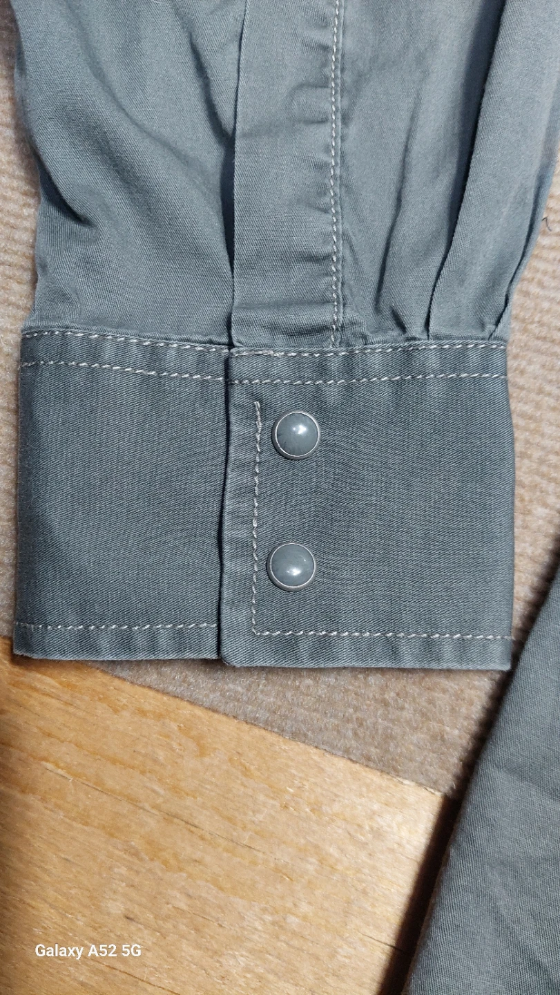 Wrangler Retro Premium Shirt - Olive Grey - XL - photo 5
