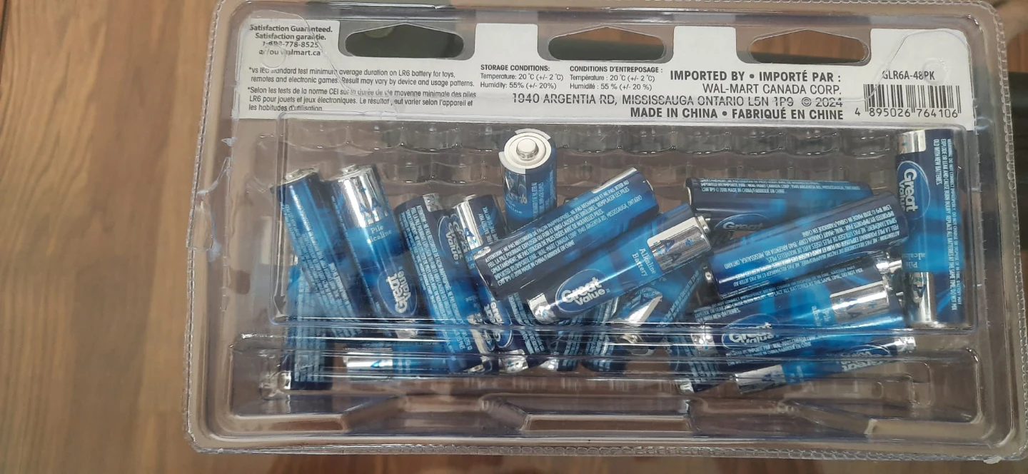Great Value AA Alkaline Batteries 15  pcs - photo 2