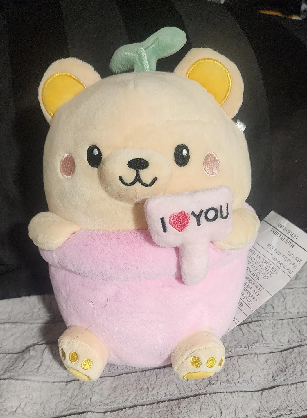Idea Nuova I Love You Bear Plush