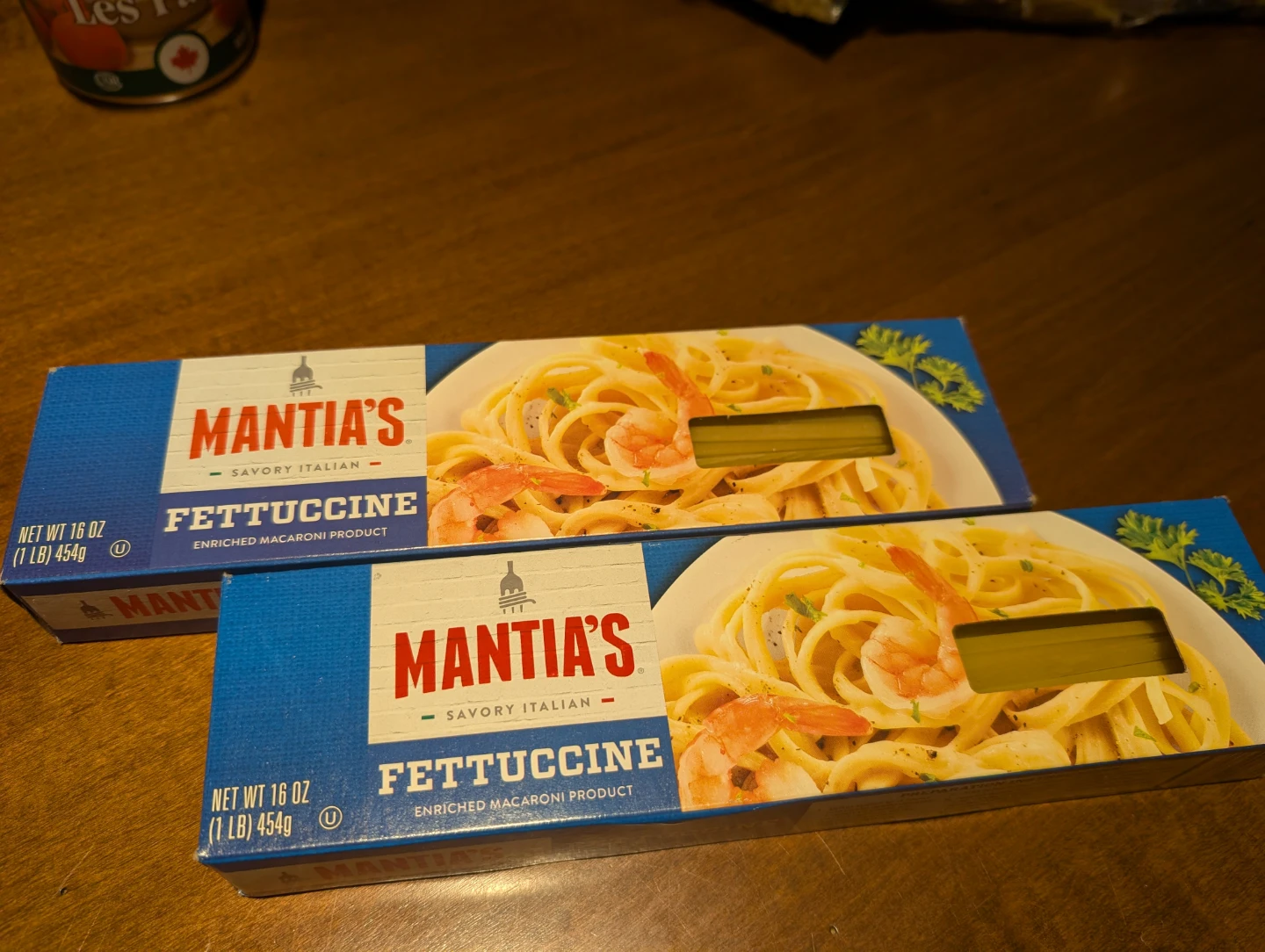 Two Boxes of Mantia's Fettuccine Pasta