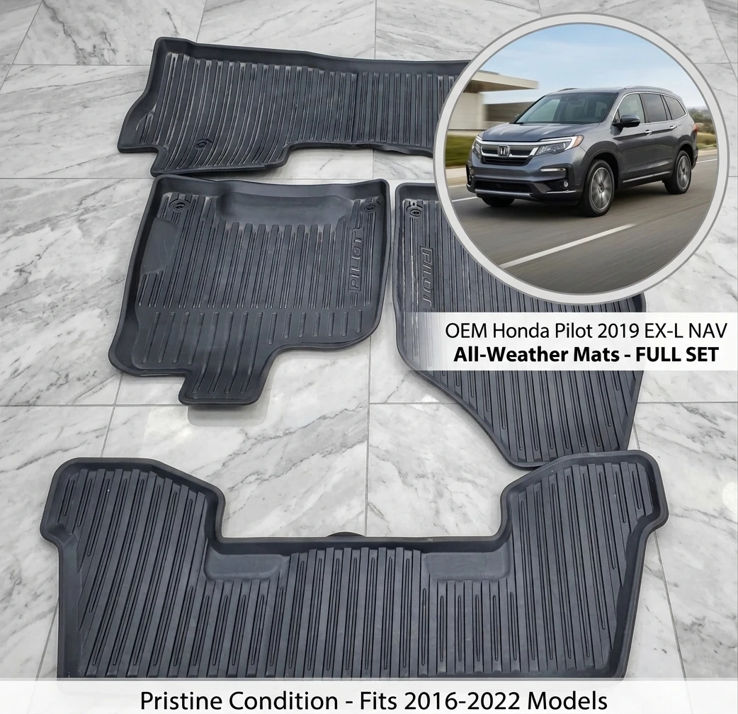 OEM Honda Pilot All-Weather Floor Mats 2016-2022