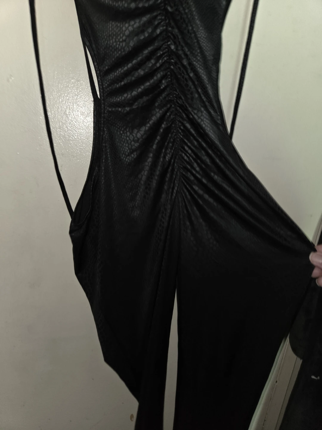 Snake-Skin-esque Catsuit w/ Cut-Outs & Zipper in a Ladies L - photo 2