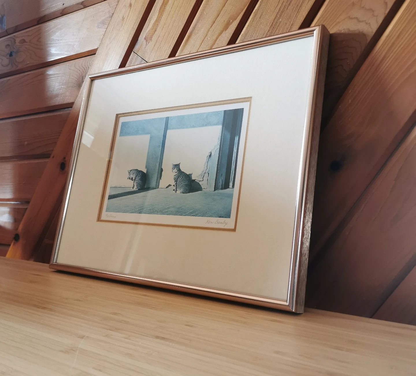 Vintage Ken Danby Partners Cat Art Print Framed - photo 2