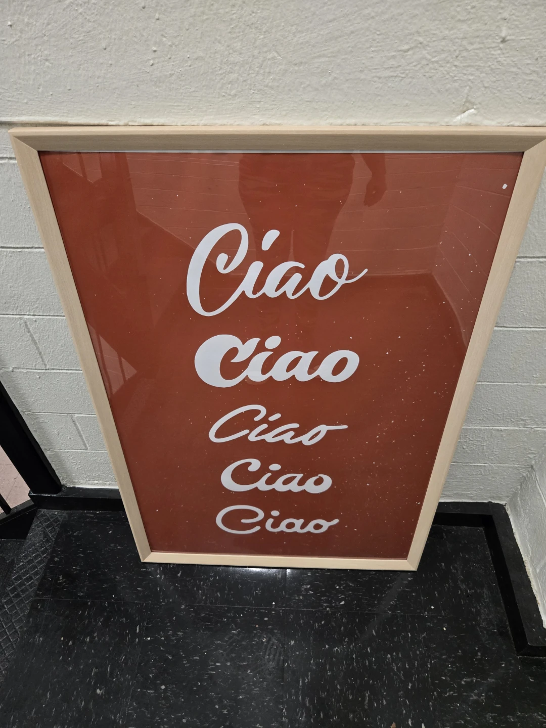 Large Modern Framed Ciao Art Poster Print Wall Decor - photo 2