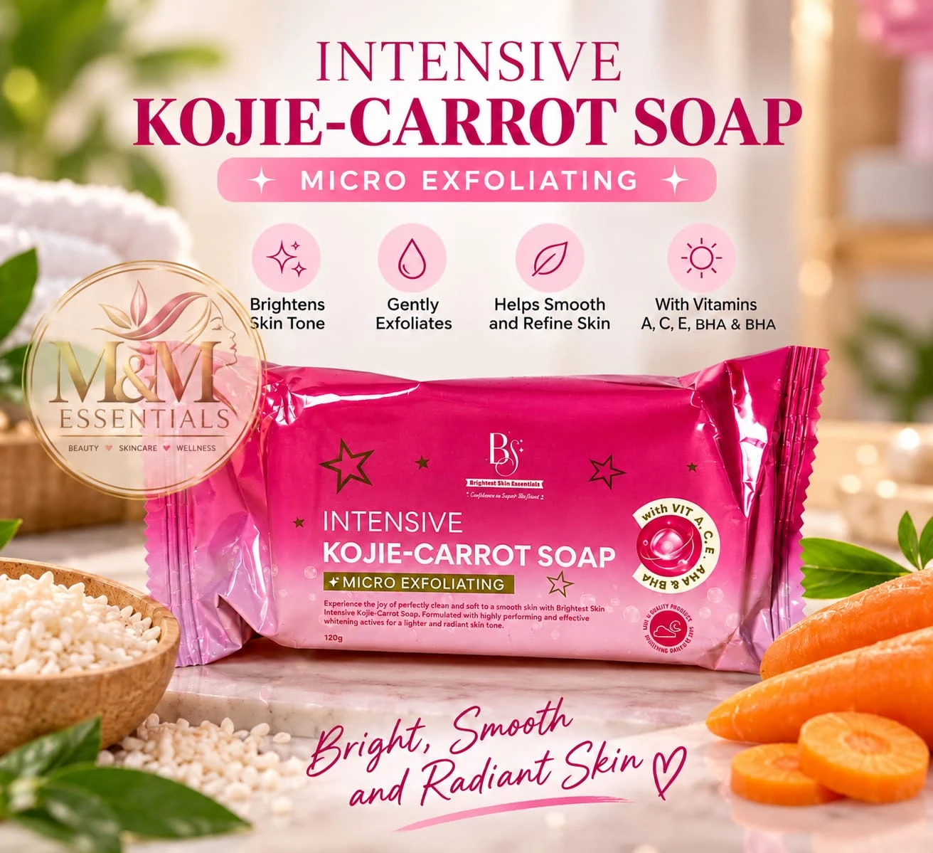 Brightest Skin Essentials Intensive Kojie-Carrot Soap