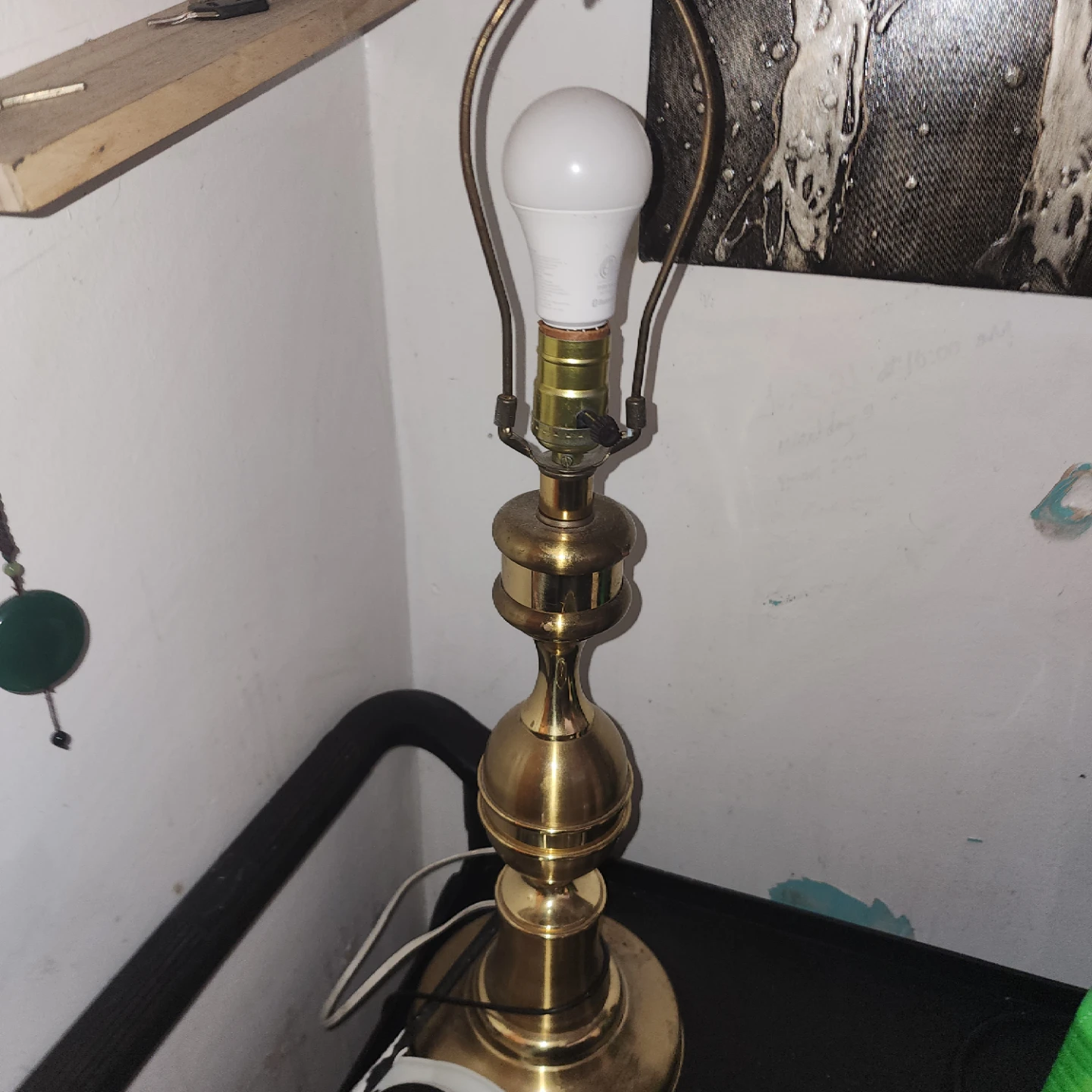 Vintage Brass Table Lamp