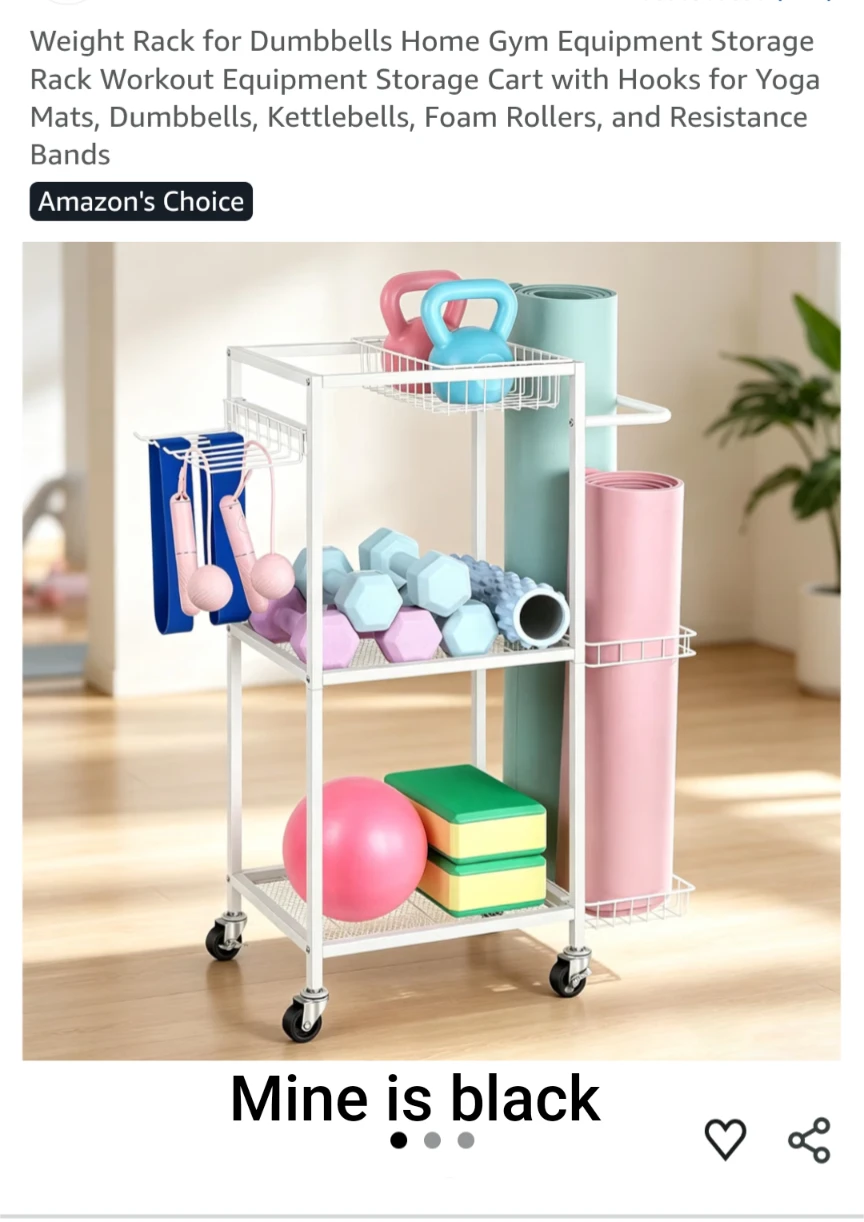 Black Workout Equipment Storage Rack - photo 4