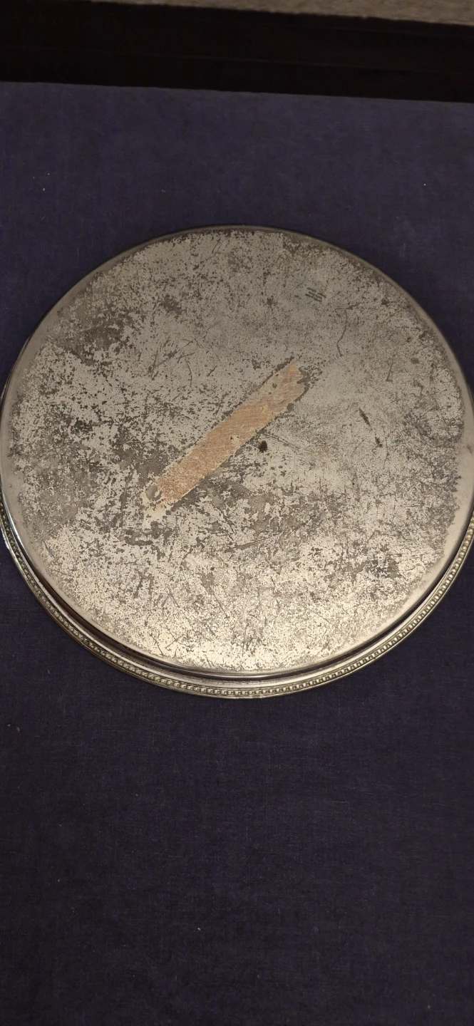 Silver plated serving tray - photo 4