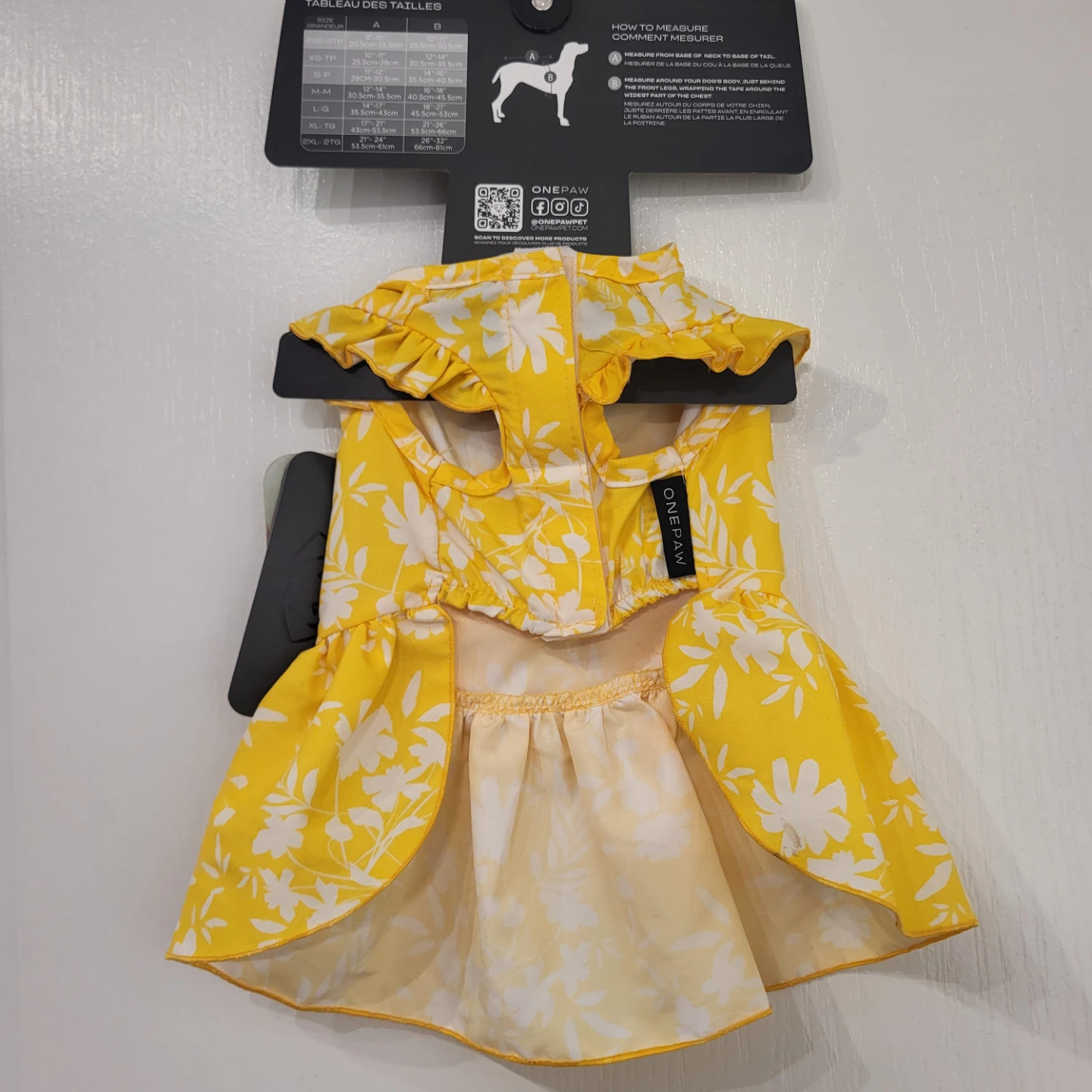 ONEPAW Yellow Floral Dog Dress - photo 2