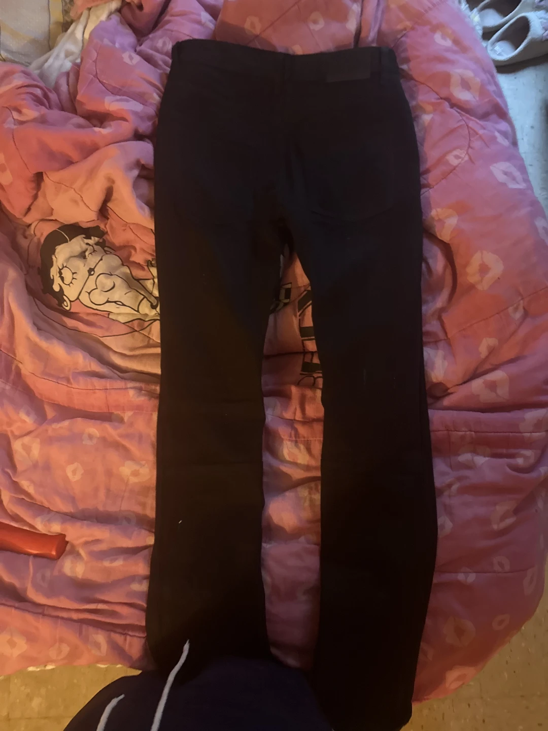 Lost Shadows Black Jeans with Floral Design - photo 2