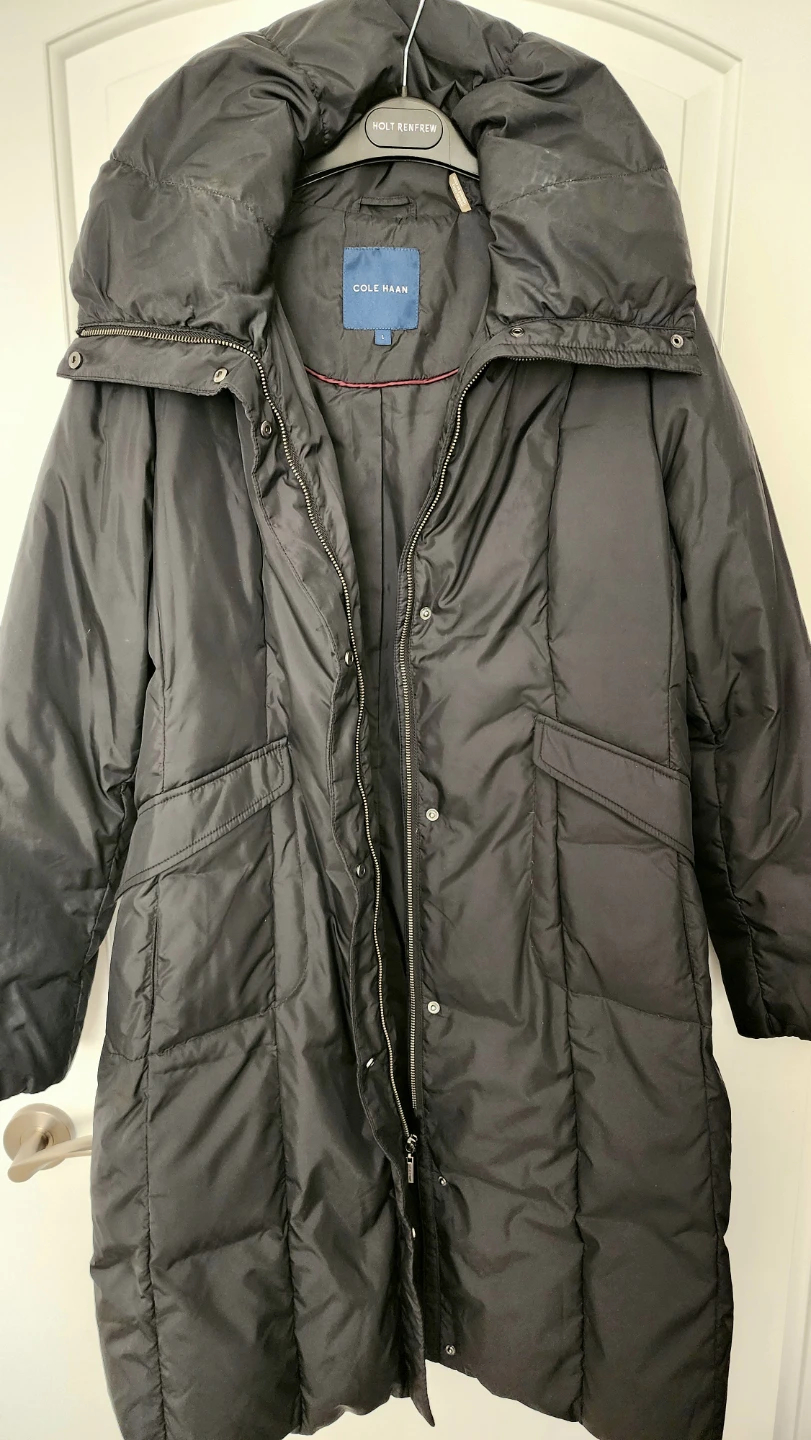 Cole Haan Black Down Puffer Coat - Large - photo 2