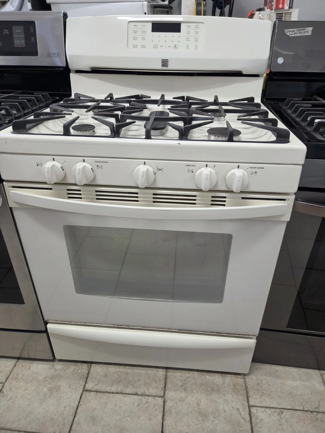 Kenmore Cream  Gas Range Stove