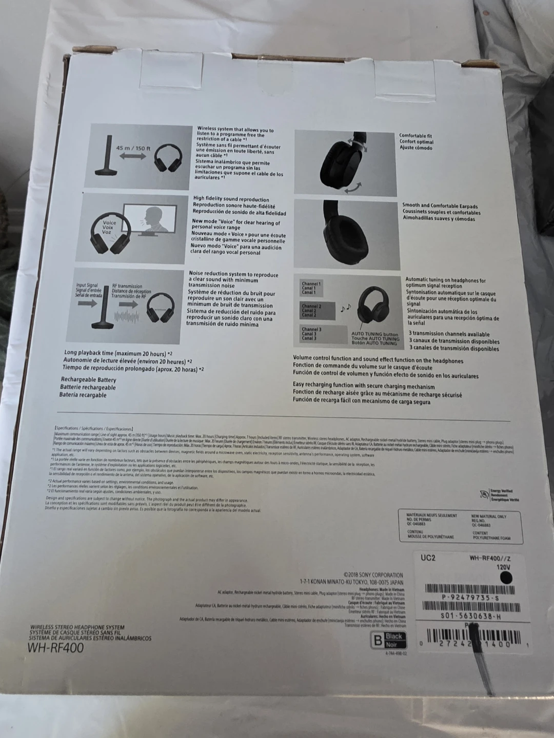Sony WH-RF400 Wireless Stereo Headphone System - photo 3