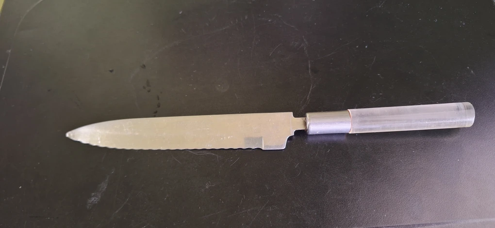 Serrated Bread Knife with Clear Handle - photo 2