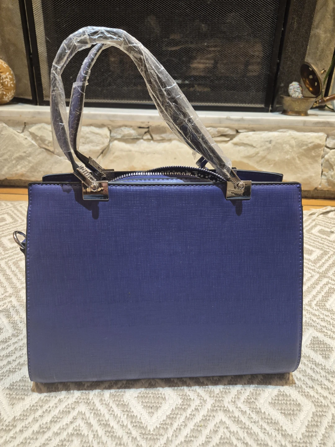 Catherine Malandrino Purple and Black Handbag - photo 3