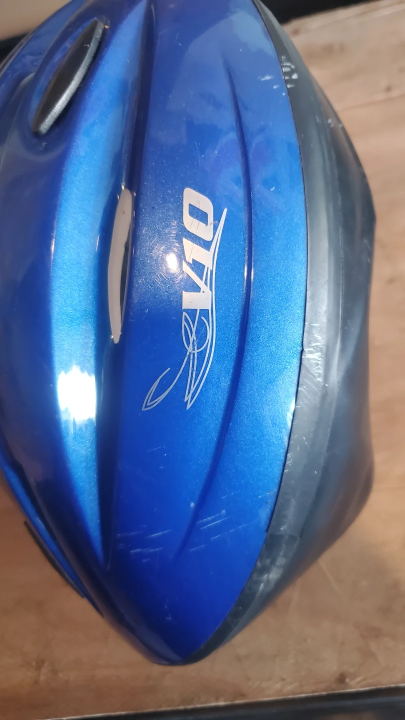 Blue V10 bicycle helmet (used) - photo 4