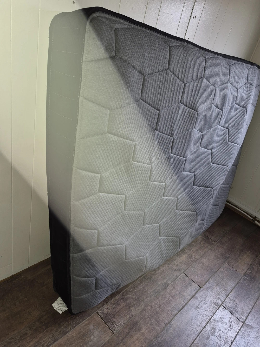 Queen mattress and pine bed frame - photo 2