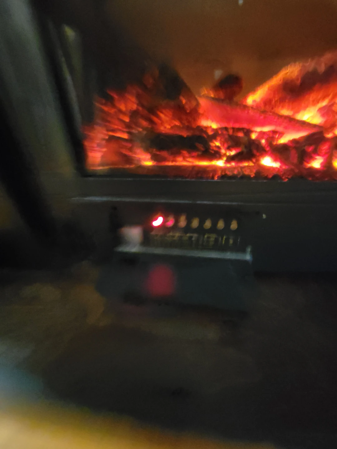 Electric Fireplace with Wood Mantle - photo 3