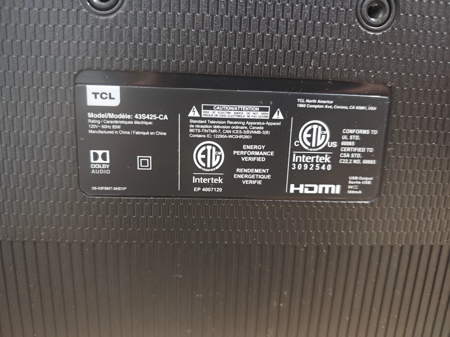 TCL 43-inch 43S425 - 4K Roku TV - photo 2