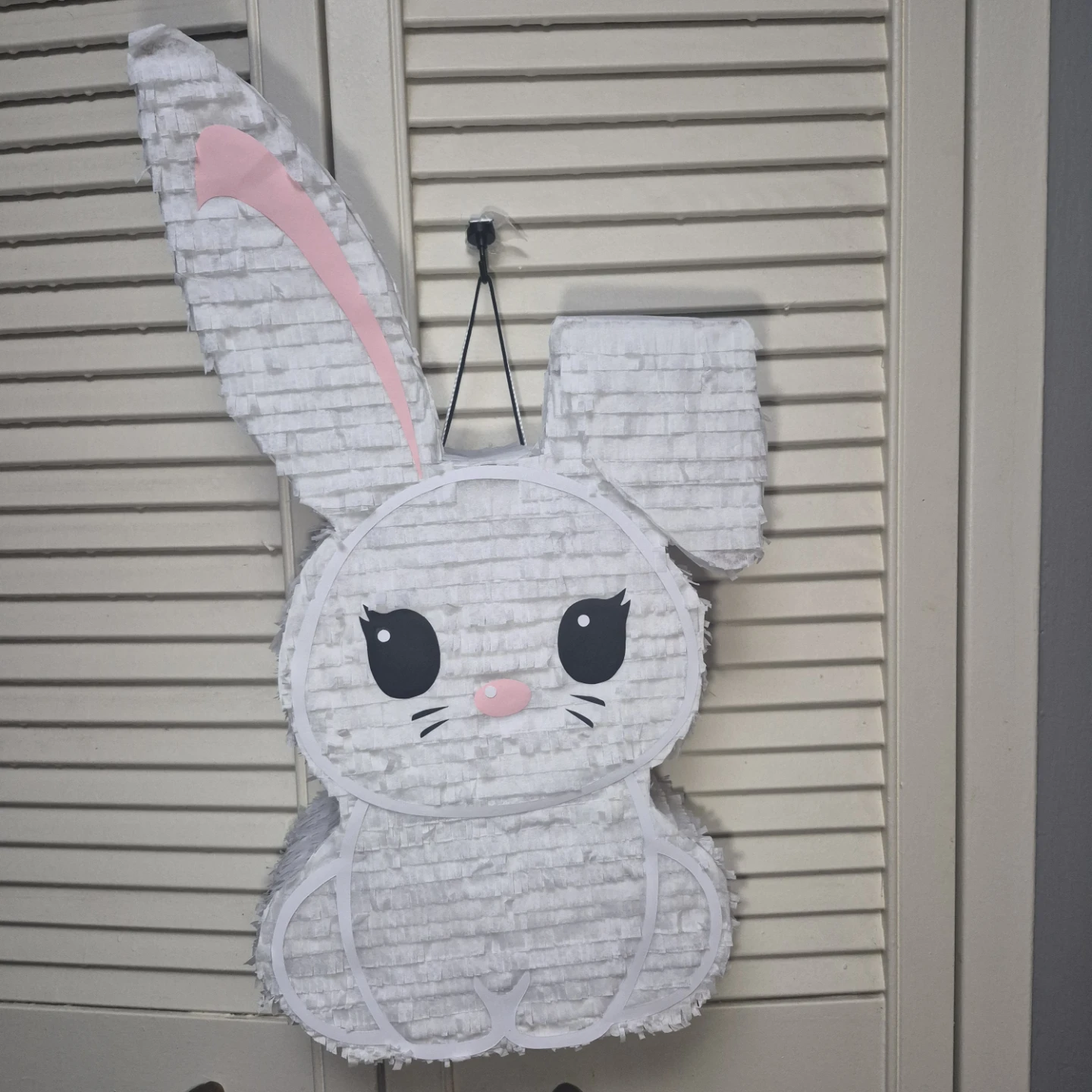 Handmade White Bunny Piñata 🐰 * Parties