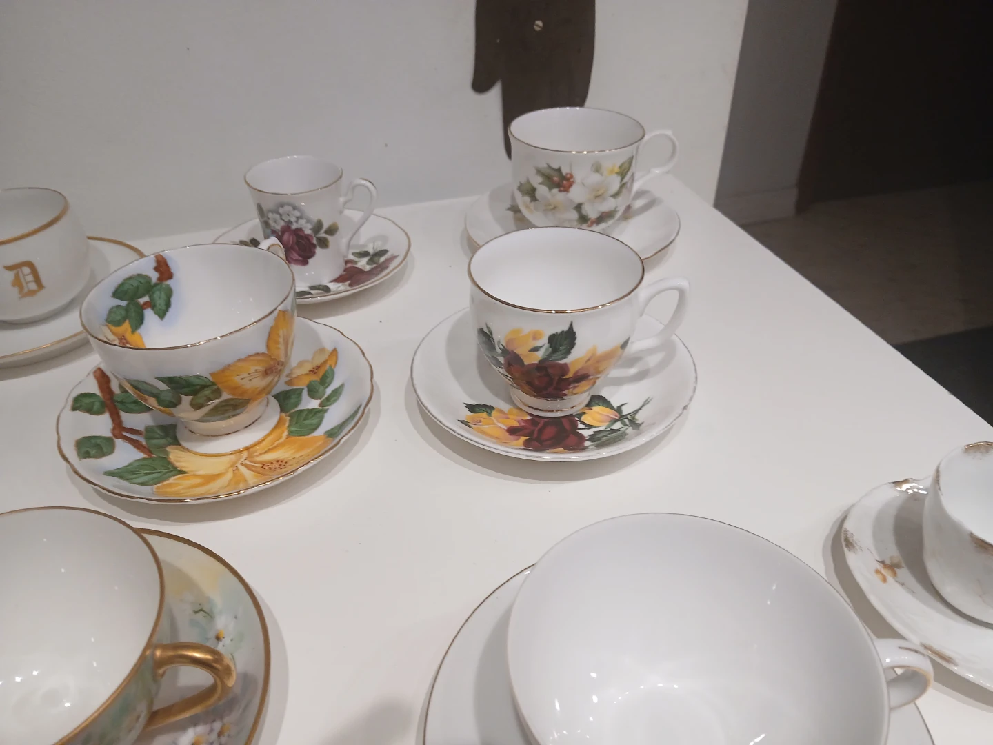 Assorted Vintage Tea Cups and Saucers