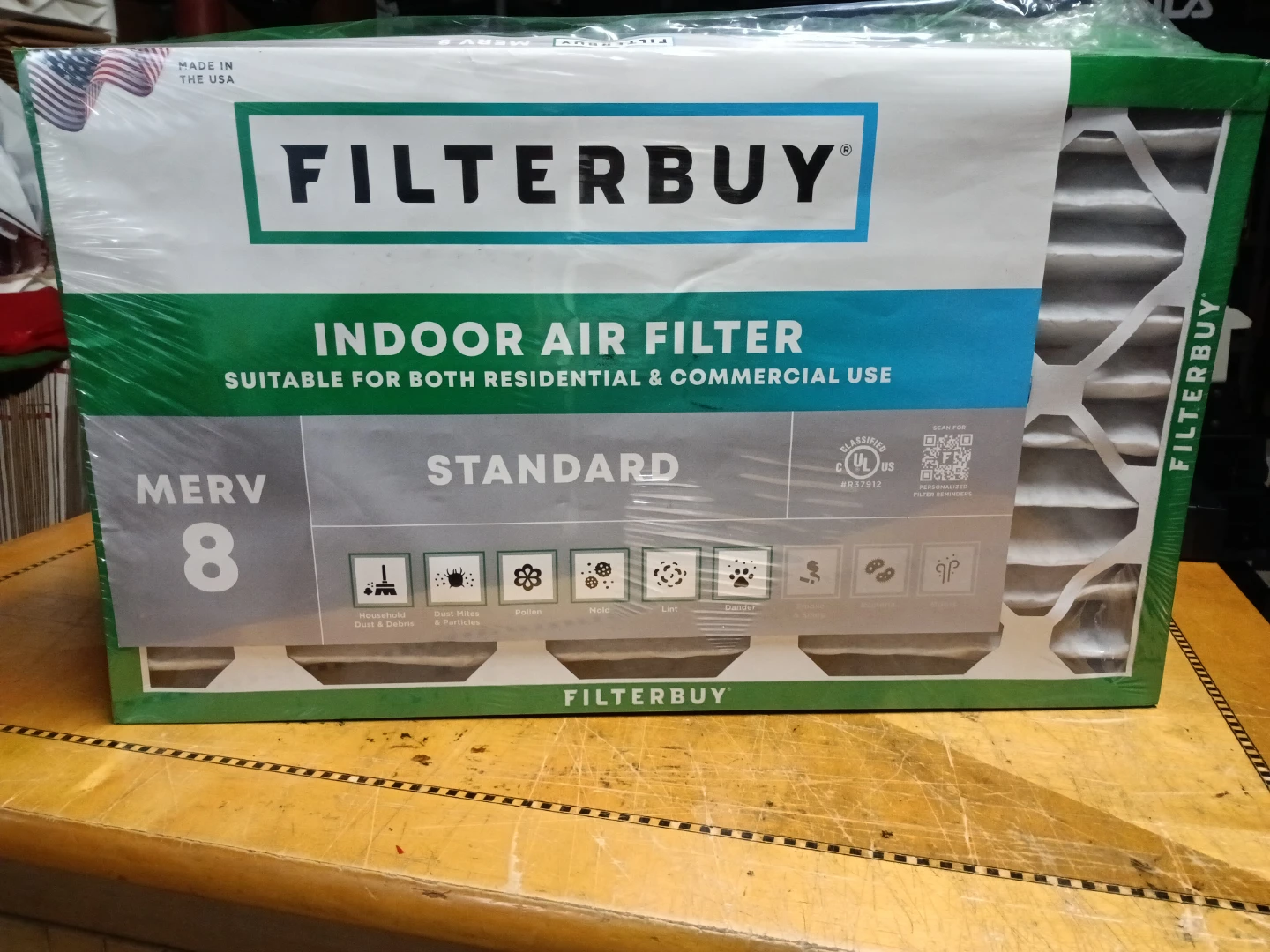 Filterbuy 14.5x24.5x2 MERV 8 Air Filters