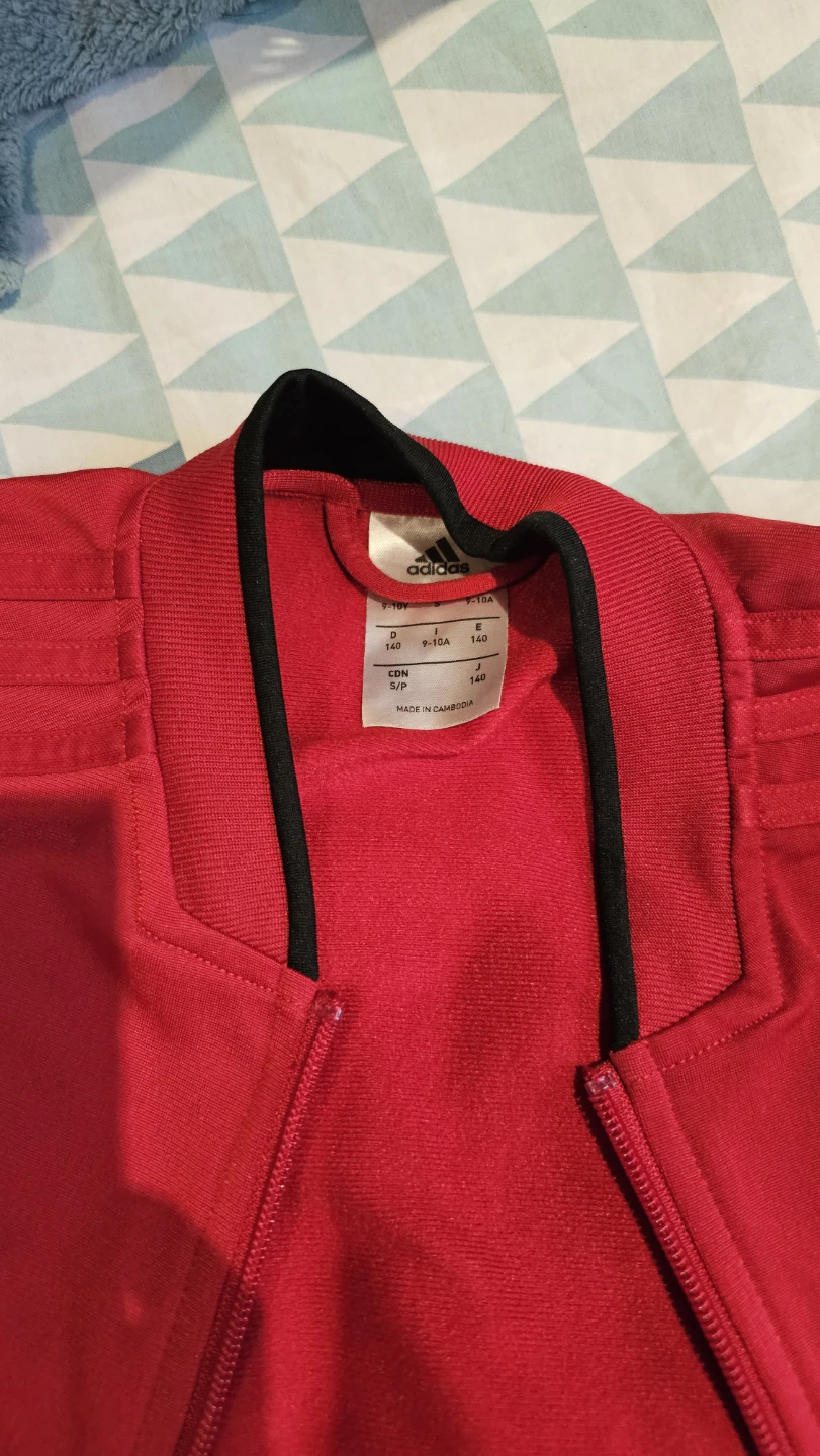 Adidas Kids Zip-Up Track Jacket - Red - photo 3