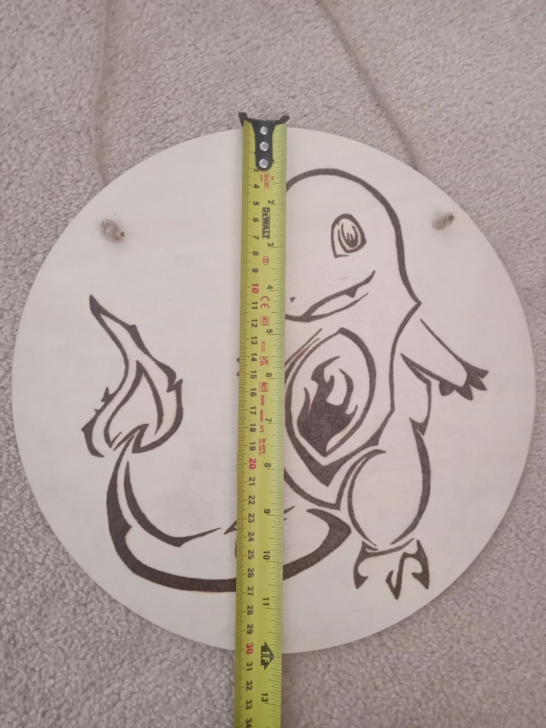Pokemon Charmander Wood Pyrographic Wall Decor - photo 2