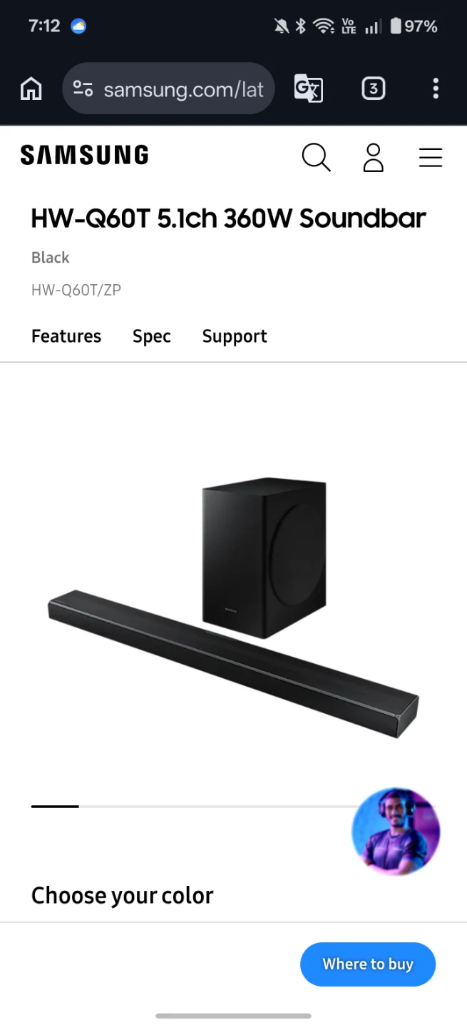 Samsung Soundbar Q60T - photo 3