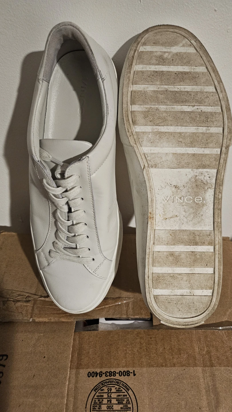 Vince White Leather Sneakers - photo 5