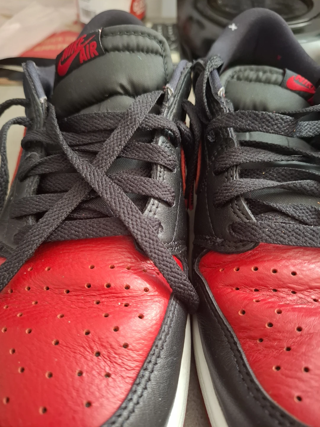 Air Jordan 1 "Banned" Low Cut Sneakers
