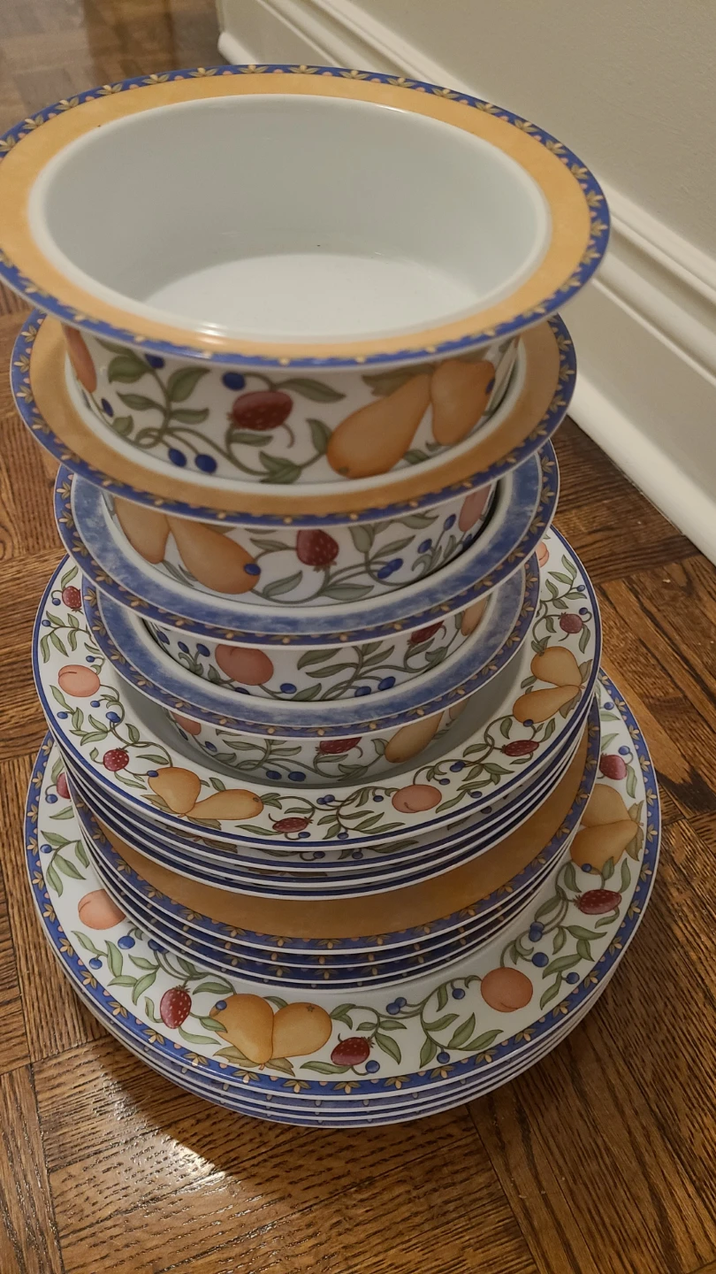 Dansk Fiance Fruits Design Dinnerware Set