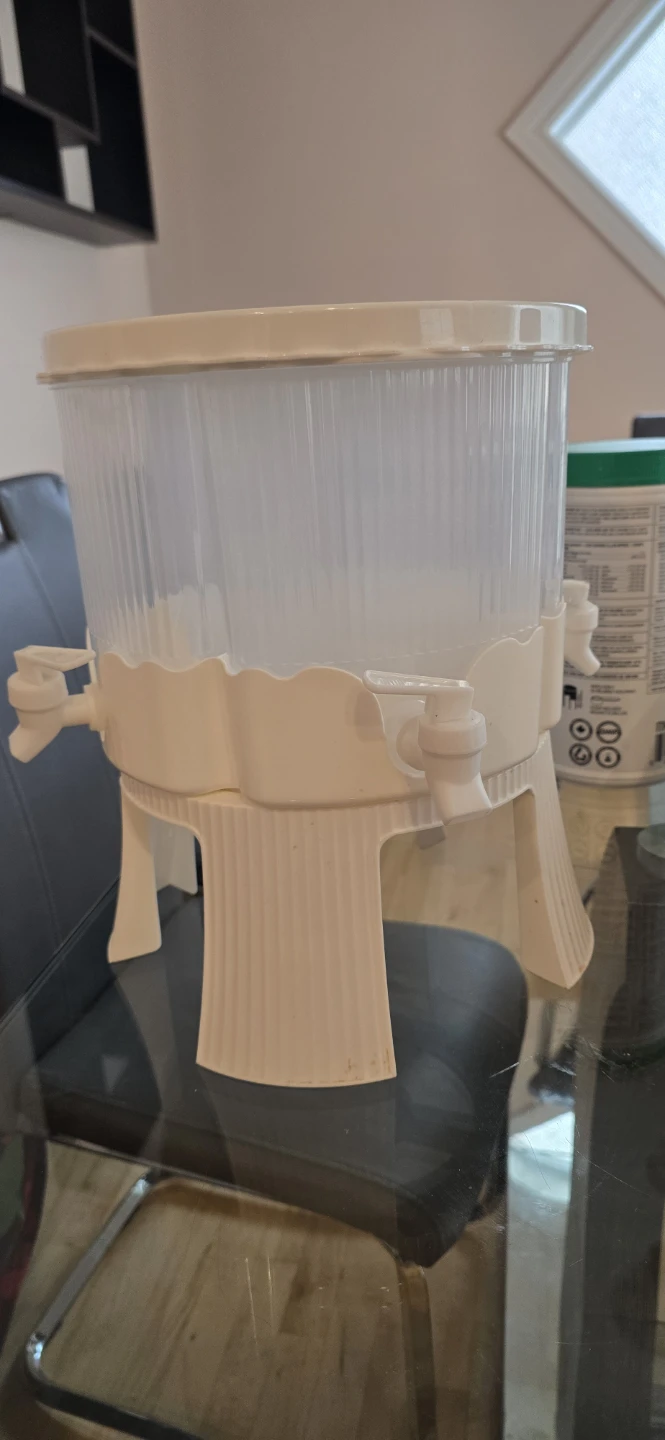 White Plastic Drink Dispenser