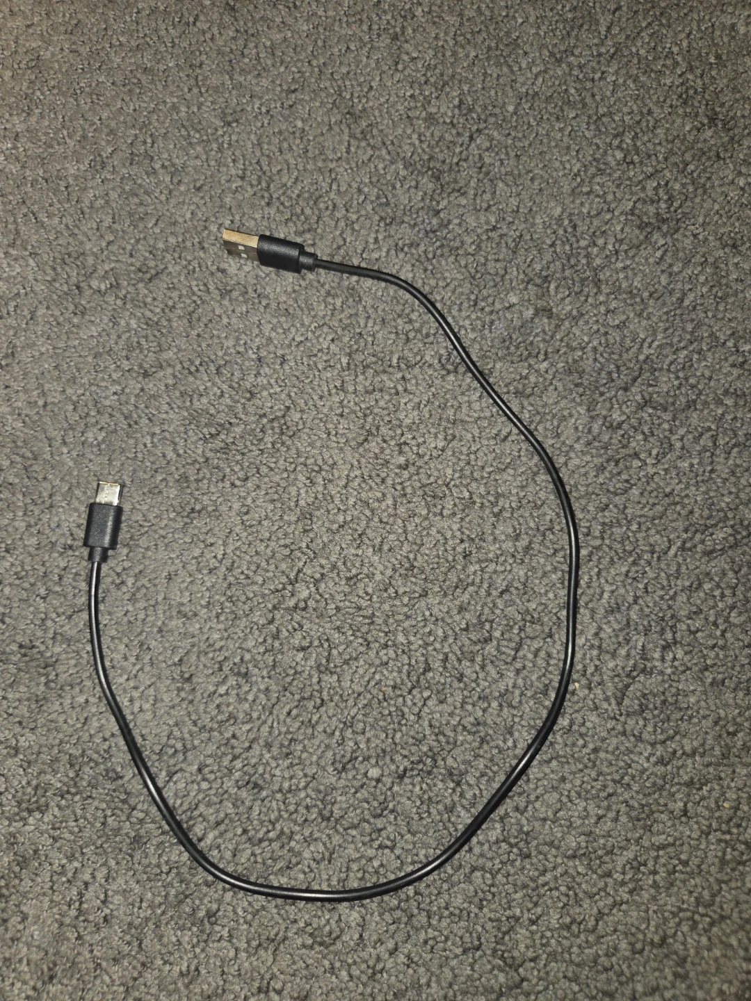 Black USB-A to Micro-USB Charging Cable - photo 2
