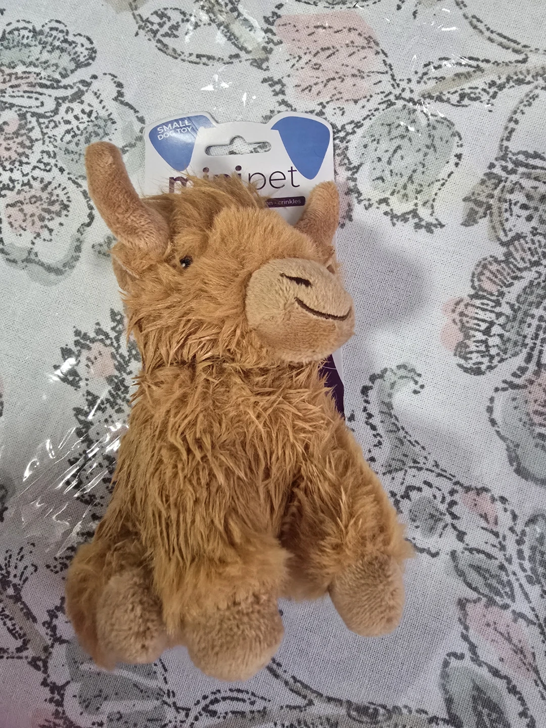 Minipet Mini Highland Cow Dog Toy