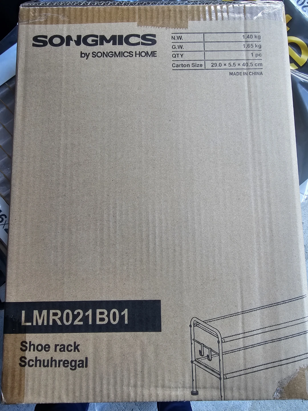 SONGMICS Shoe Rack LMR021B01