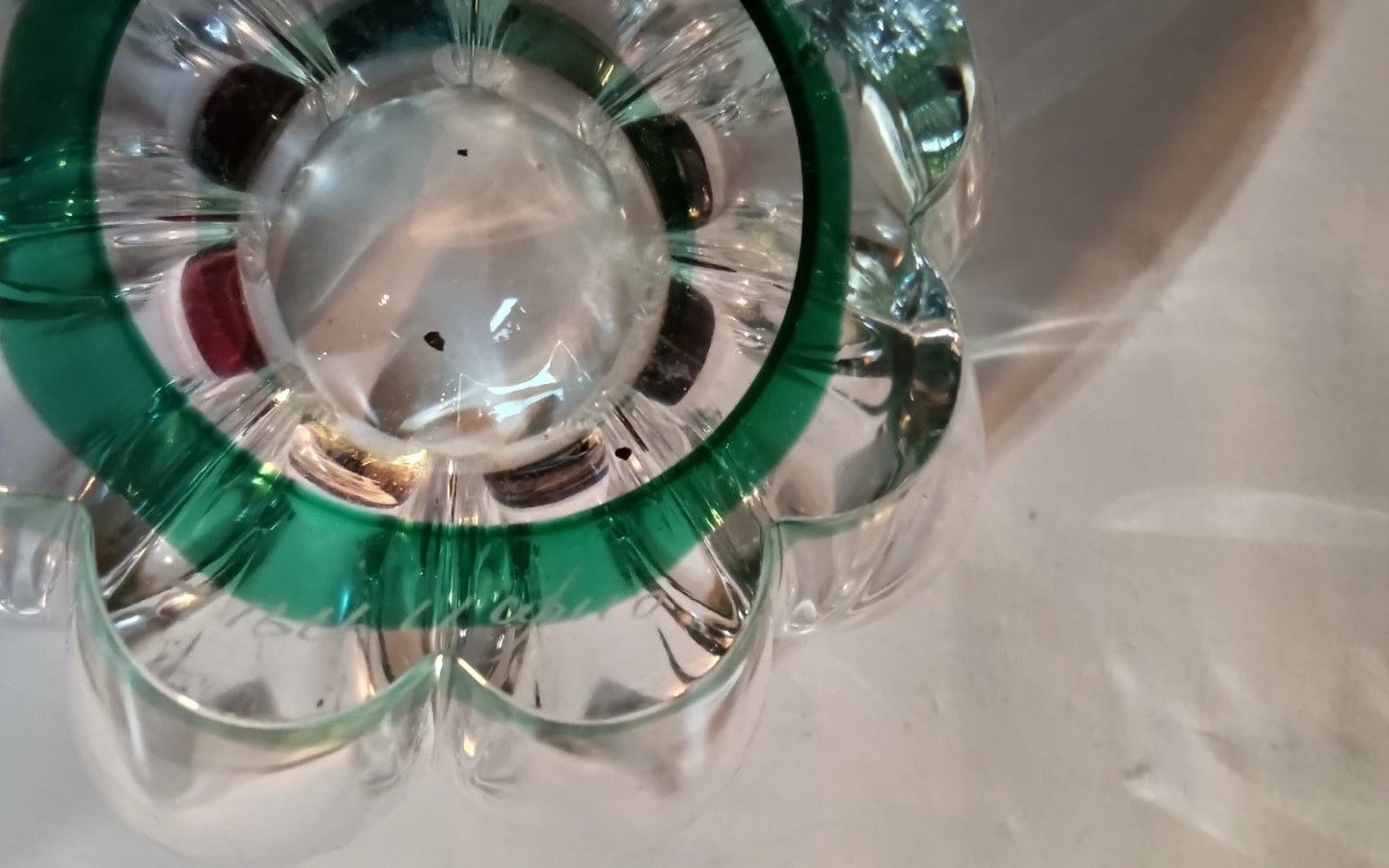 Vintage Signed Orrefors Sweden "Mayflower" Crystal Art Glass - photo 5