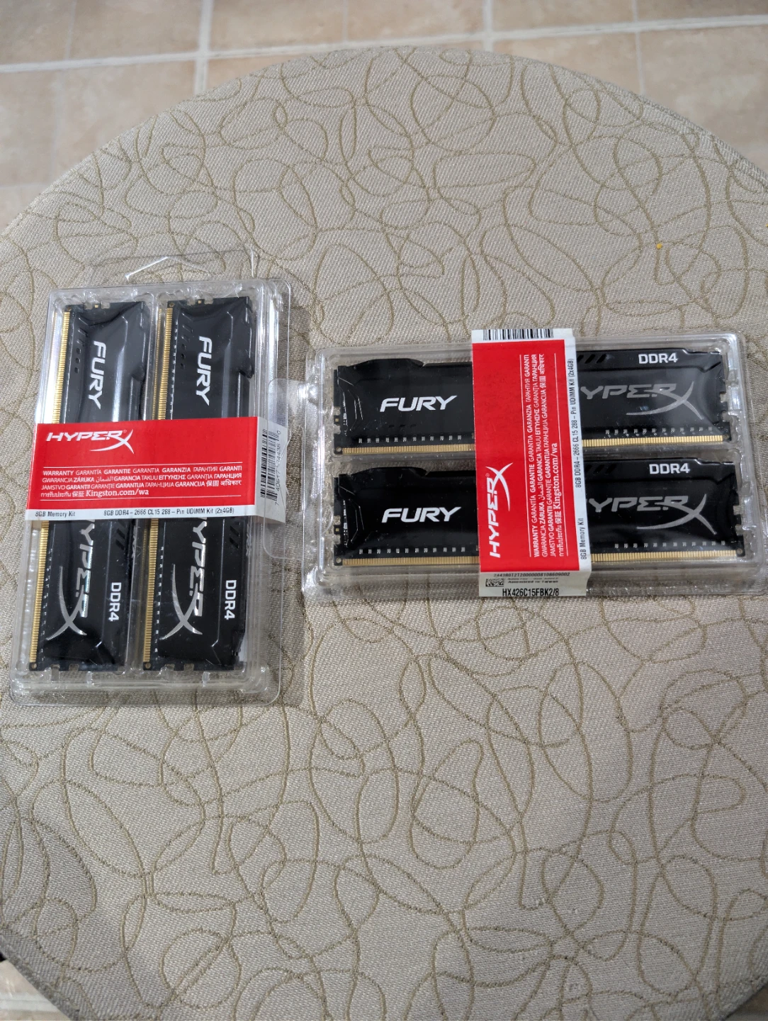 Kingston HyperX Fury 16GB (4x4GB) DDR4-2666 RAM Kit