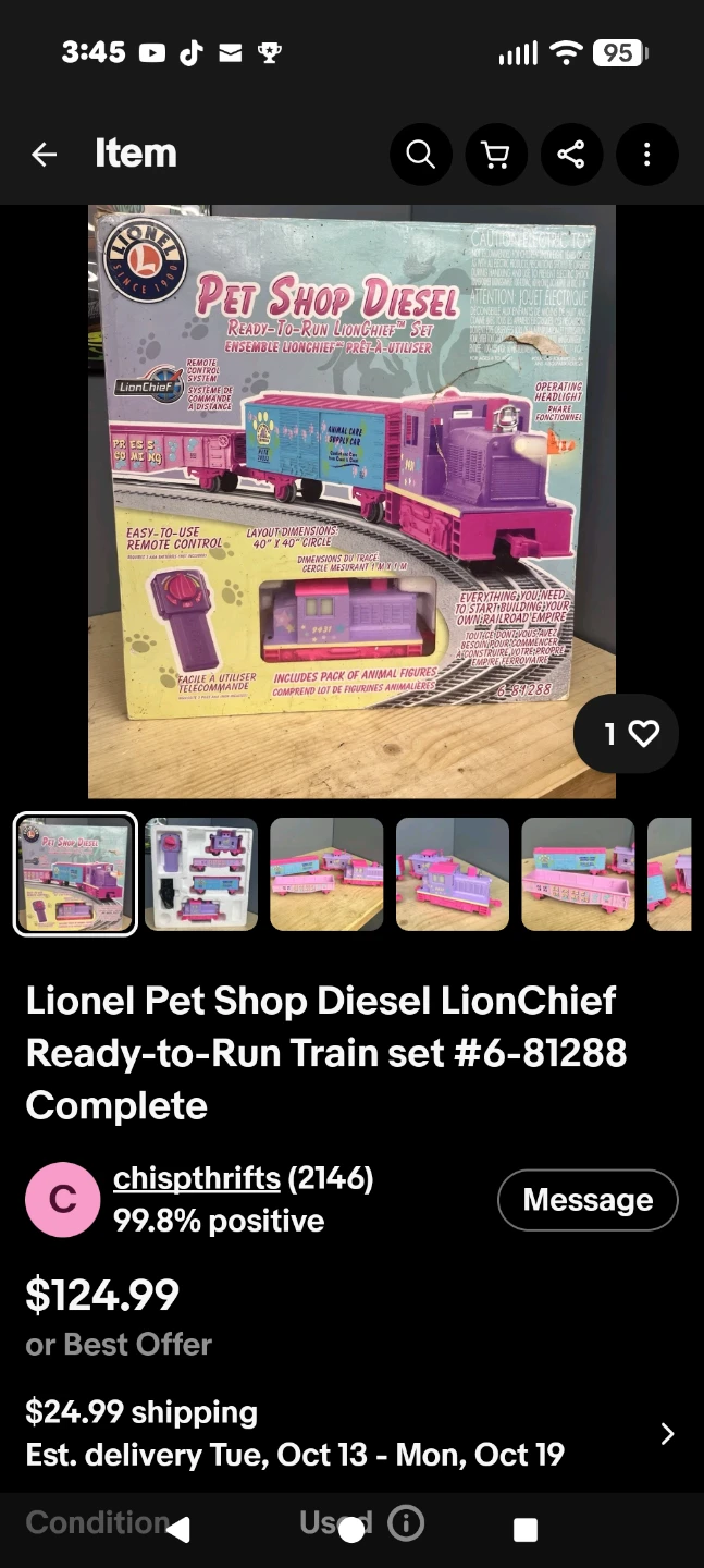 Lionel Pet Shop Diesel LionChief Train Set #6-81288 - photo 2
