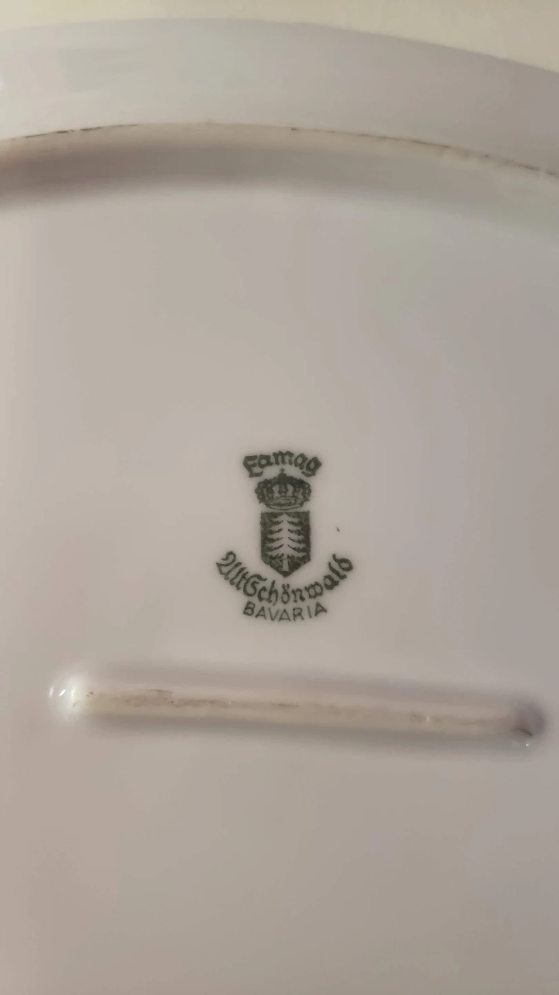 Famag Alt Schönwald Bavaria Floral Serving Platter - photo 2
