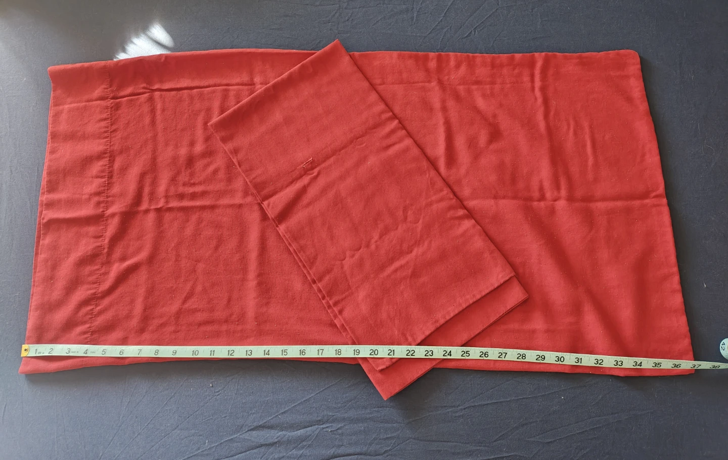Set of 2 King Size Pillowcases (Red) - photo 2