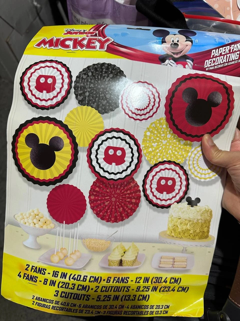 Disney Junior Mickey Mouse Paper Fan Decoration Kit - photo 2