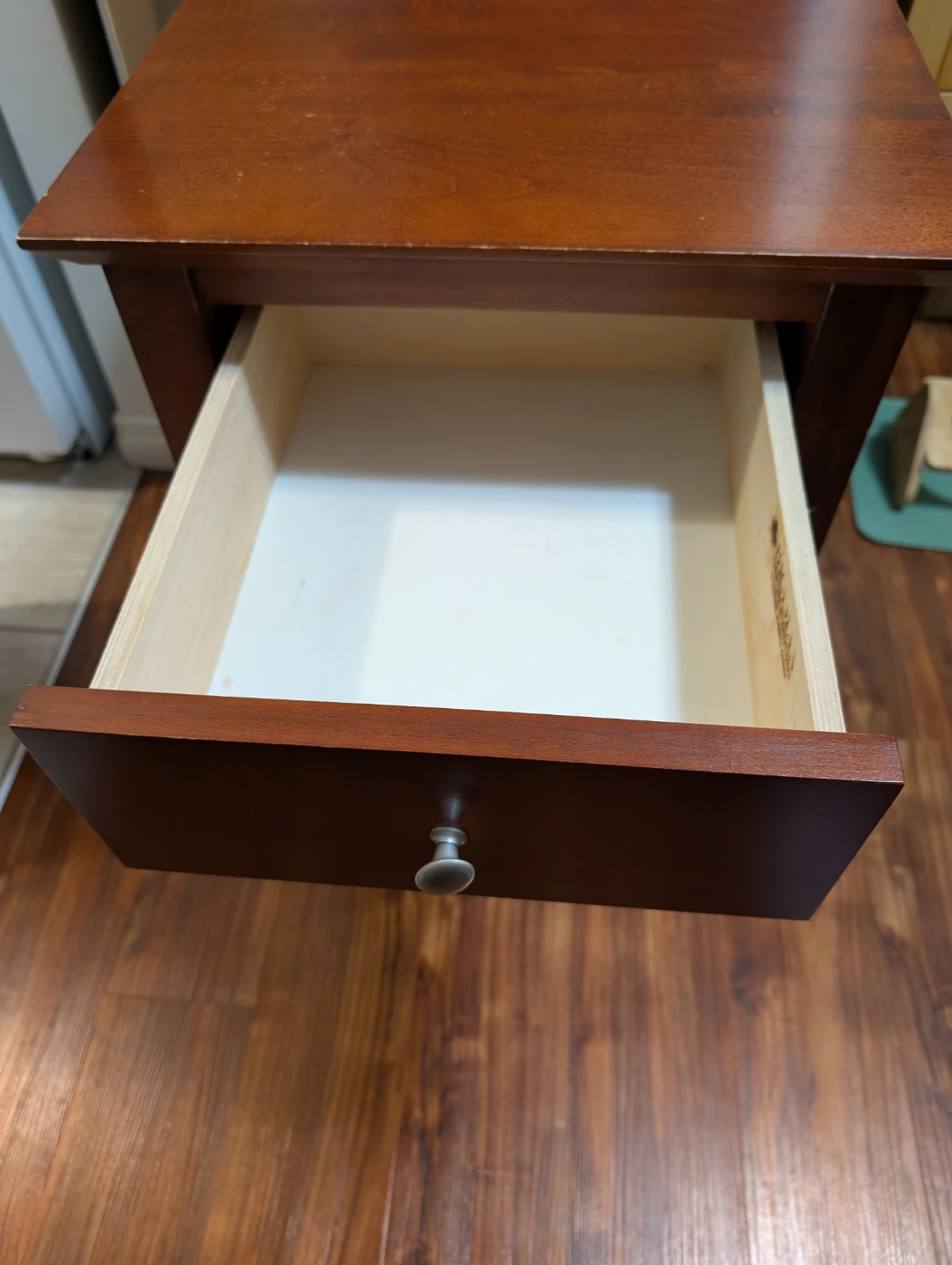 Wooden Side Table with Drawer - photo 3