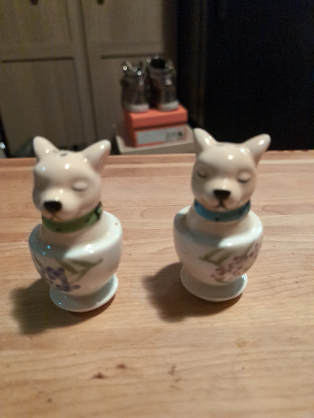 Ceramic Dog Salt and Pepper Shakers