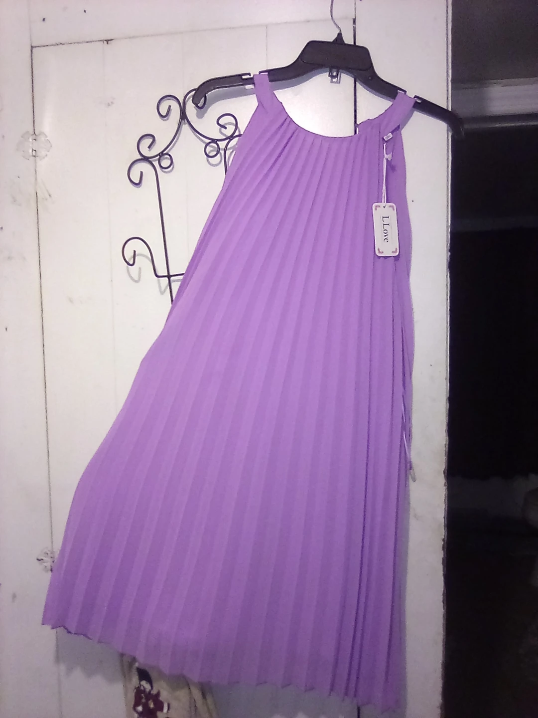 LLove Pleated Sleeveless Dress