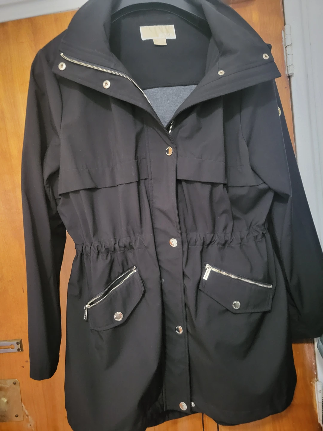 Michael Kors Black Hooded Anorak